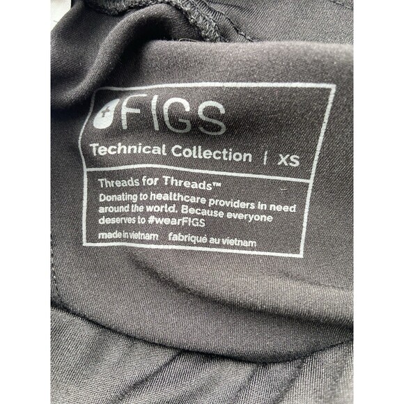 Figs Womens High Waisted Yola Skinny Scrub Pants Size XS Black Healthcare Nurse - Picture 9 of 14